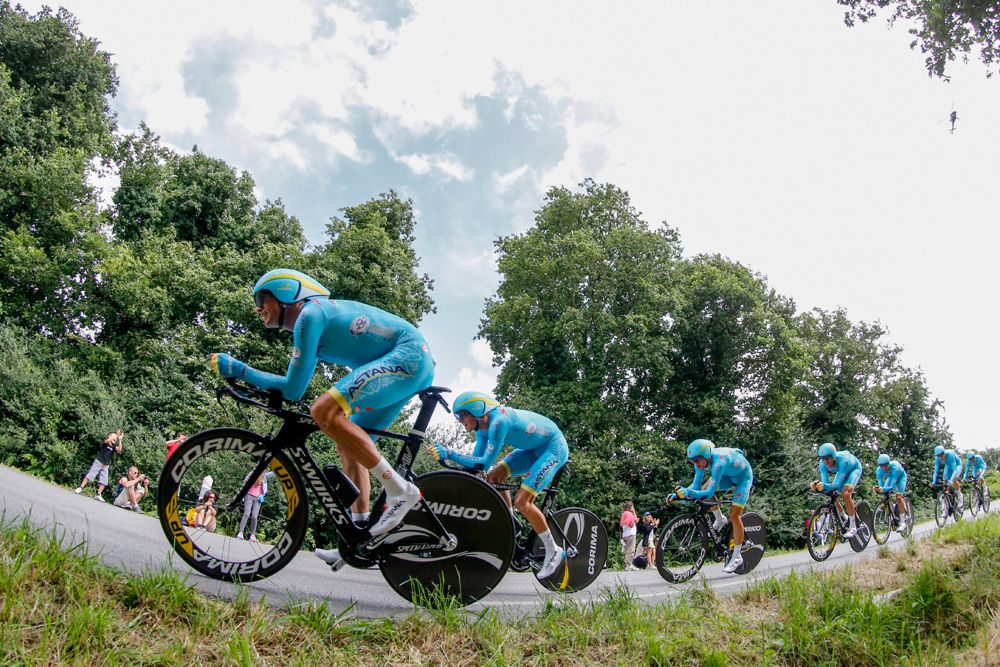 Astana during their team time trial