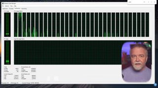 Dave Plummer showing a Windows NT 4.0 Task Manager running on Windows 11.