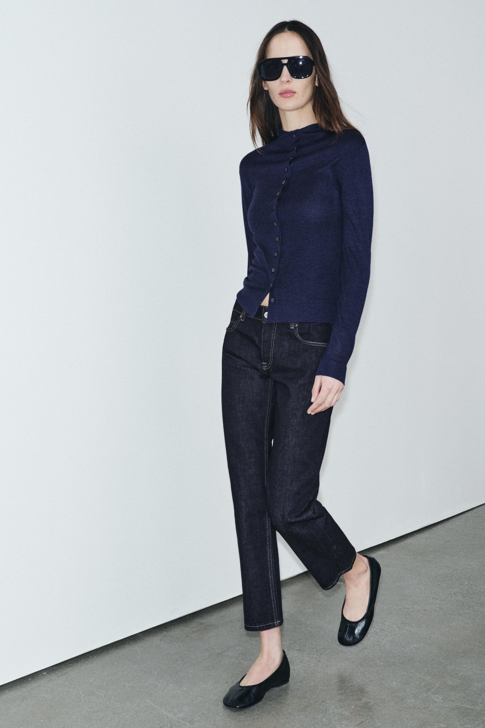 Zw Collection Cigarette Mid-Waist Jeans