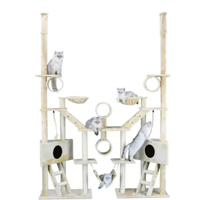 Go Pet Club Beige 106" Cat Tree with Ladders, Ropes, and Side Baskets | Was $329.00