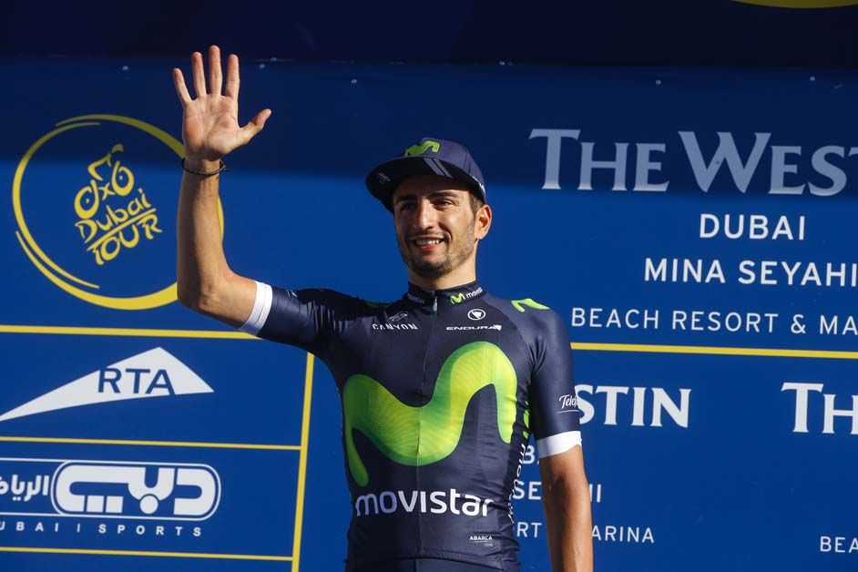 Juan Jose Lobato waves to the crowd