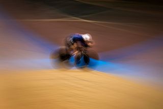 TOPSHOT US Ashton Lambie competes in the Mens individual pursuit during the UCI track cycling World Championship at the velodrome in Berlin on February 27 2020 Photo by Odd ANDERSEN AFP Photo by ODD ANDERSENAFP via Getty Images