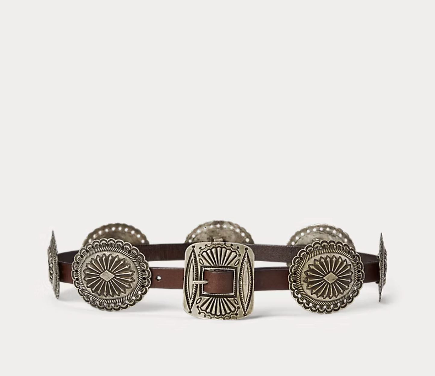 POLO RALPH LAUREN, Metal-Accent Leather Belt