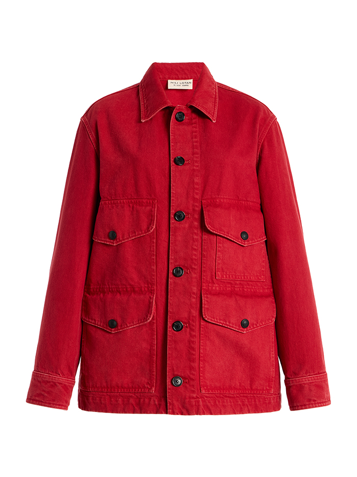 NILI LOTAN, Leroy Cotton Twill Utility Jacket