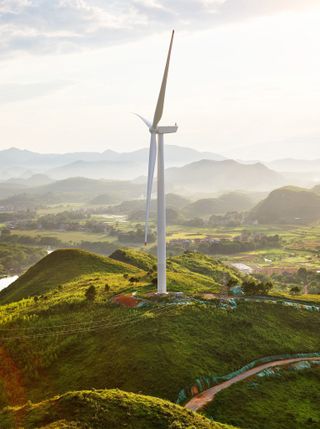 Wind farm turbine