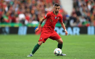 Bruno Fernandes was part of the Portugal side that won the Nations League