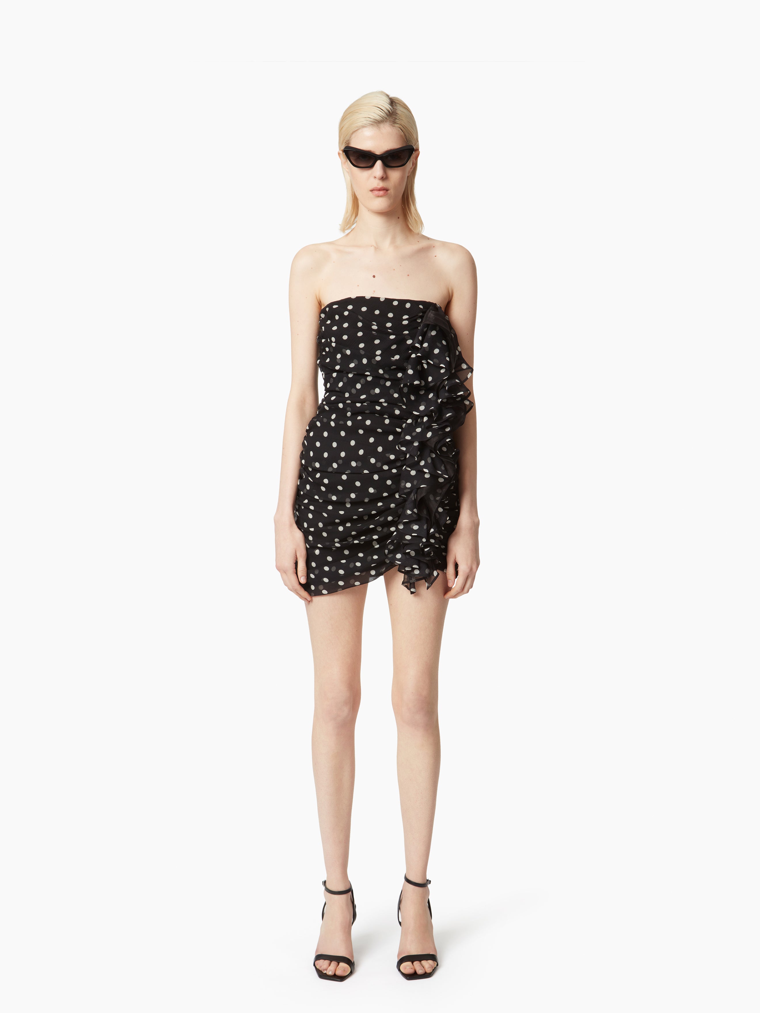 Polka Dots Bustier Mini Dress