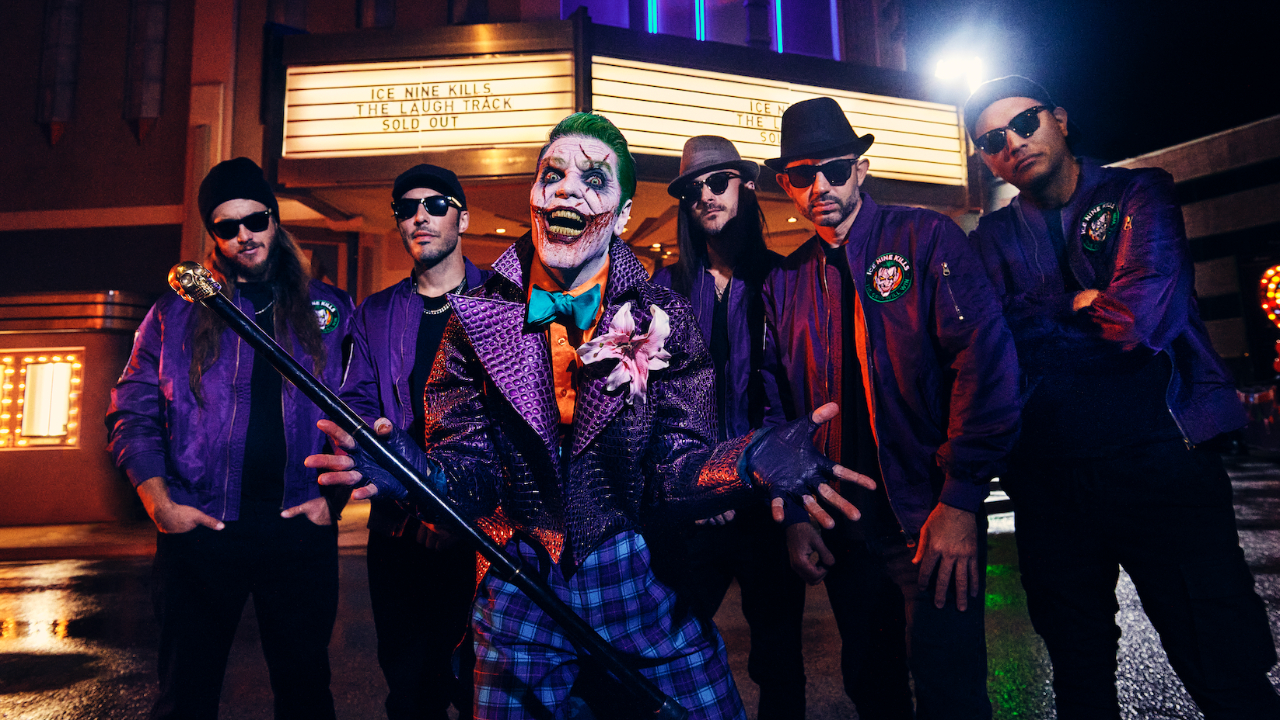Ice Nine Kills in 2025: Spencer is dressed as The Joker