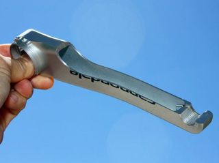 Cannondale continues to feature its ultralight Hollowgram cranks on many of its upper-end models.