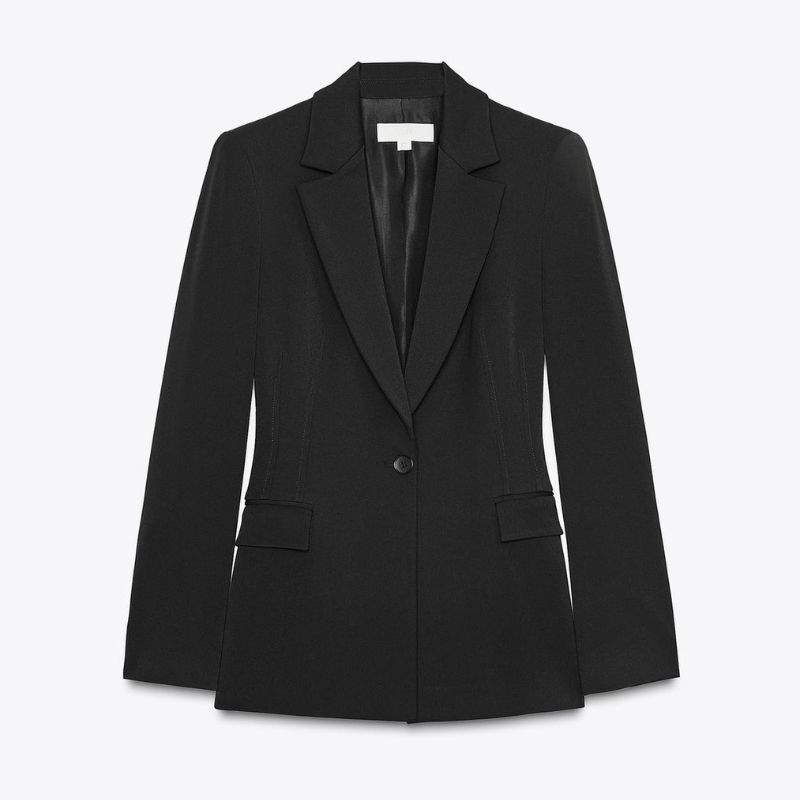 Zara, One Button Tailored Blazer