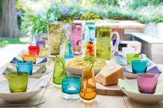 Asher glassware collection from LSA International for outdoor dining ideas