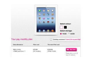 T-Mobile new iPad pricing plans