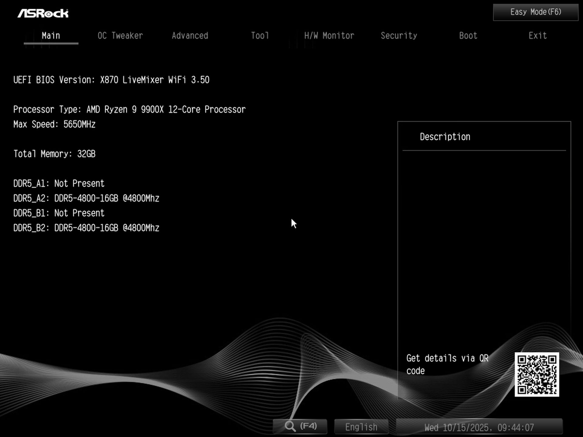 ASRock X870 Livemixer Wifi