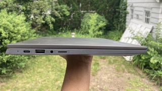 Ports on the left side of the Lenovo Flex 5 Chromebook