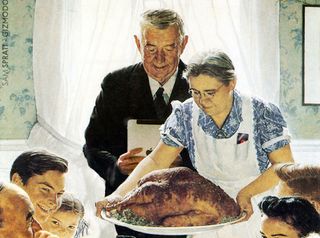 Norman Rockwell's 'Turkey Feast'