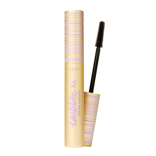 Tarte Tartelette Xl Tubing Mascara &amp;ndash; Lash Extensions in a Tube With Peptide, Extra-Bold Buildable Length &amp;amp; Volume, Smudge-Proof Longwear, Easy-To-Remove, Vegan &amp;amp; Cruelty-Free, Full Size, Black
