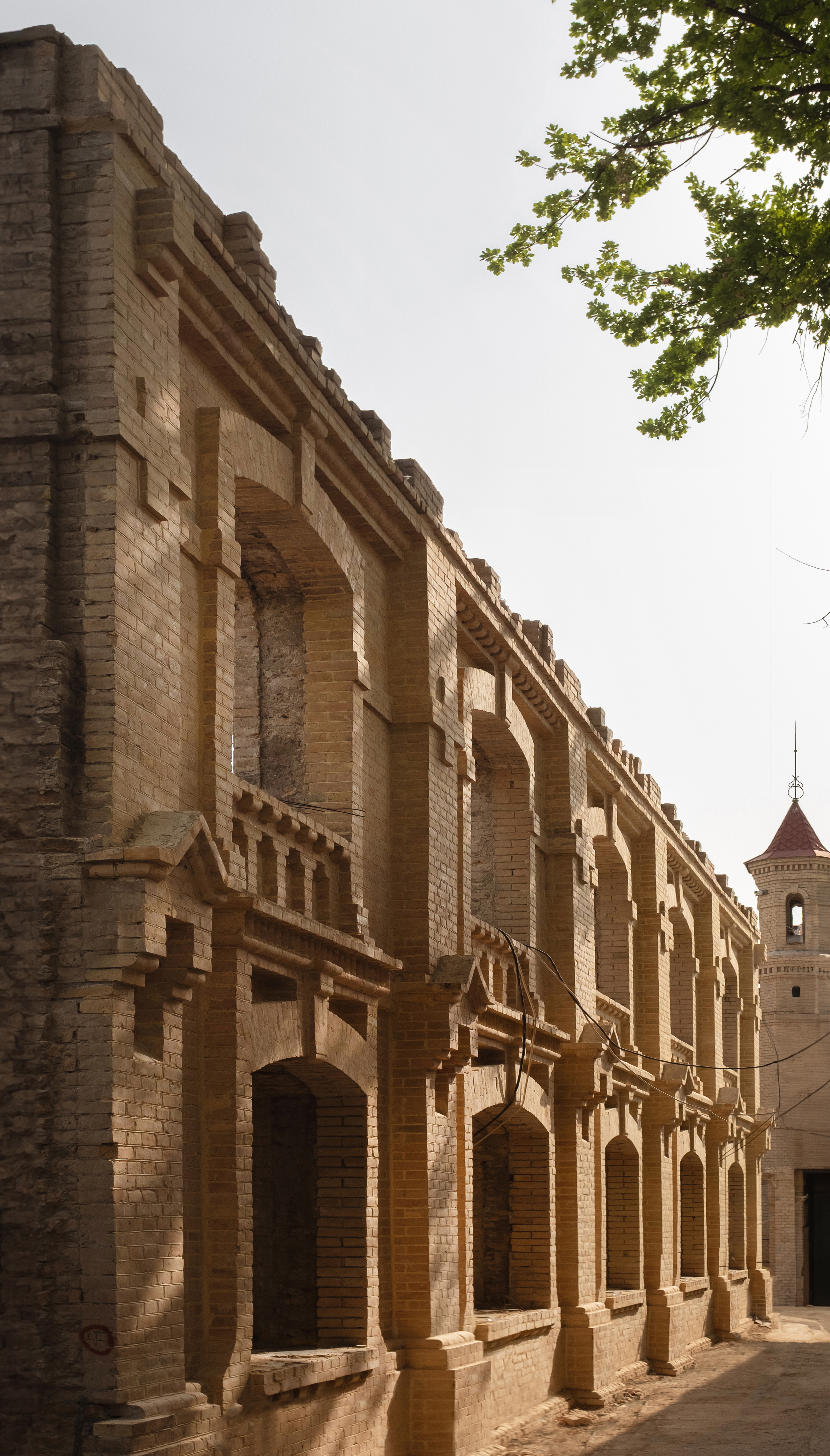 exterior brickwork of CCA Tashkent