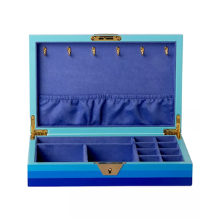 blue motif jewelry box