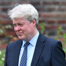 Earl Spencer in a blue suit