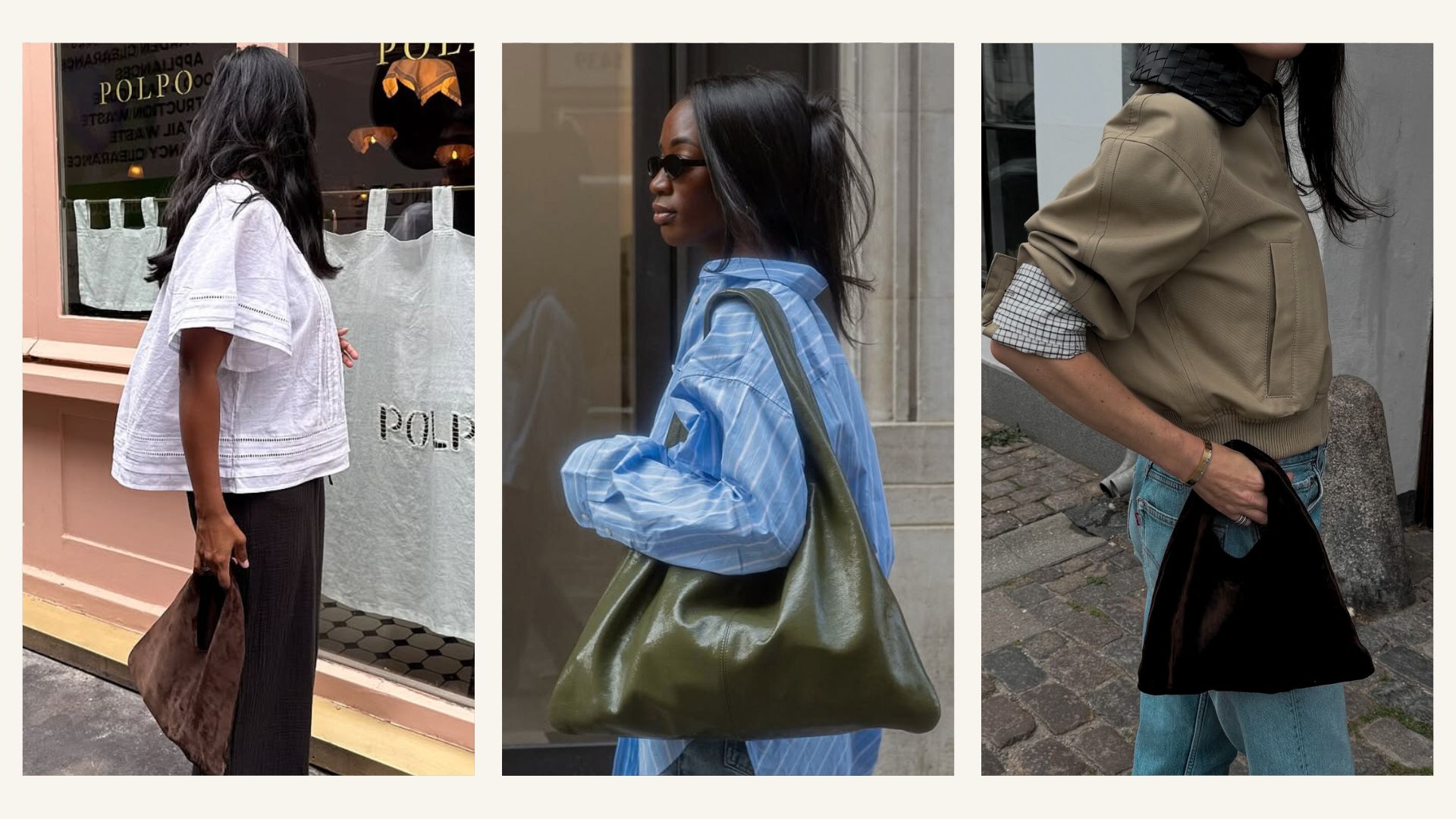 @monikh, @_livmadeline, @annabelrosendahl showcase slouchy bags for autumn 2025