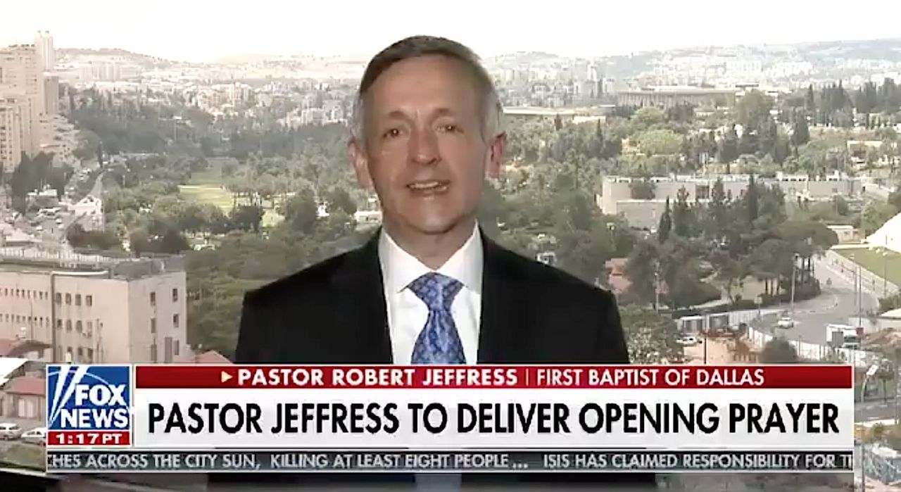 Pastor Robert Jeffress in Jerusalem