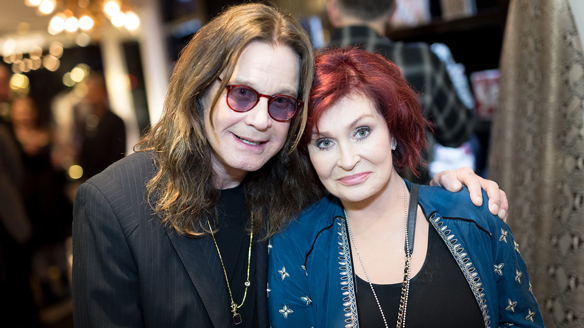 Ozzy Osbourne and Sharon Osbourne attend the Billy Morrison - Aude Somnia Solo Exhibition at Elisabeth Weinstock on September 28, 2017 in Los Angeles, California. 