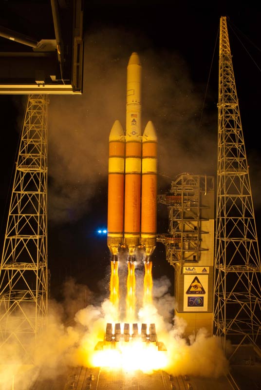 Secret U.S. Spy Satellite Launches Into Orbit on Huge Rocket