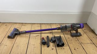 Dyson V11 with accessories