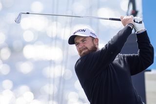 Shane Lowry watches an iron shot