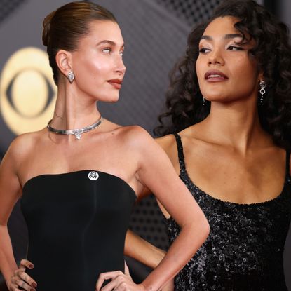 hailey bieber and olivia dean at the 2026 Grammys