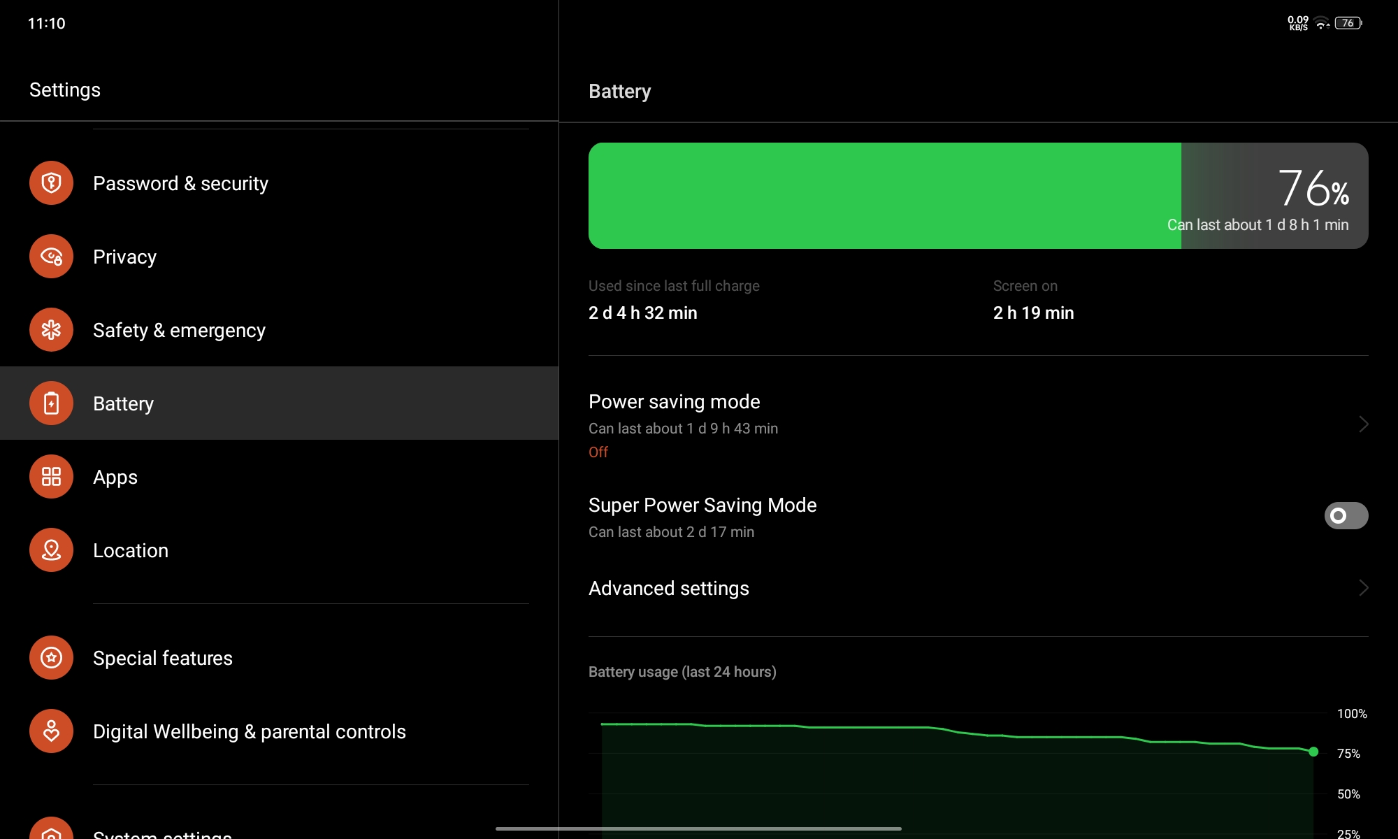 Realme Pad X battery