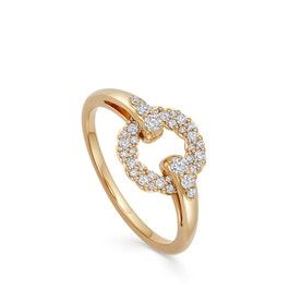 Solid Gold Asteri Diamond Loop Ring