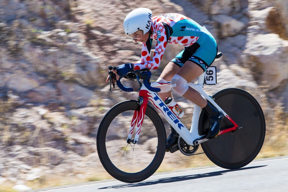 Edwige Pitel (QCW Cycling) during stage 3 of the Tour of The Gila