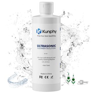 Kunphy Ultrasonic Jewelry Cleaner, Professional Ultrasonic Cleaner Solutions for Use in All Ultrasonic Cleaner Machines, Cleaning Agent Suitable for Cleaning Jewelry, Glasses Etc, 120ml