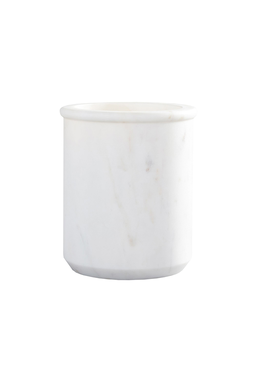 White marble wine cooler from Pottery Barn
