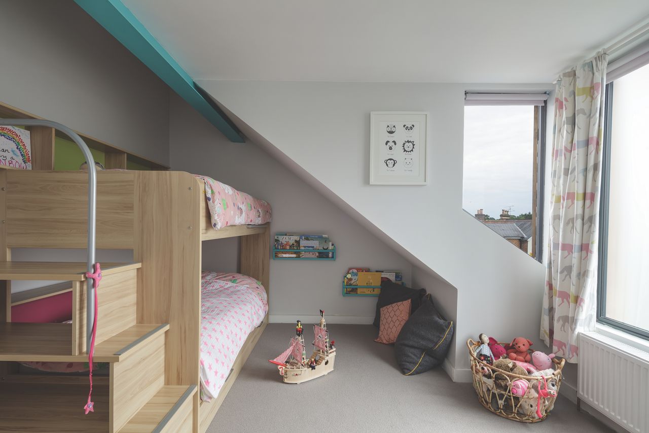 The dormer makes the most of the views that first attracted the Dewars to the bungalow.
