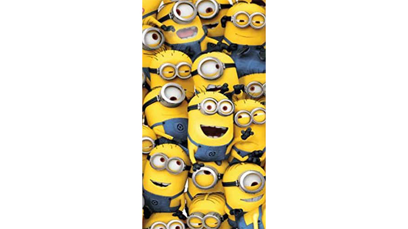 Beach towel with Minions motif