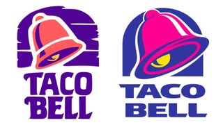 Two Taco Bell logos from 1992 and 1994