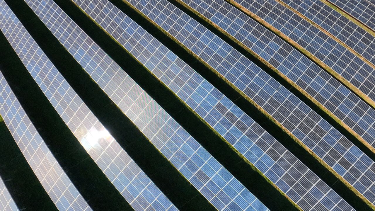 Photo of solar panels taken with the DJI Avata 360