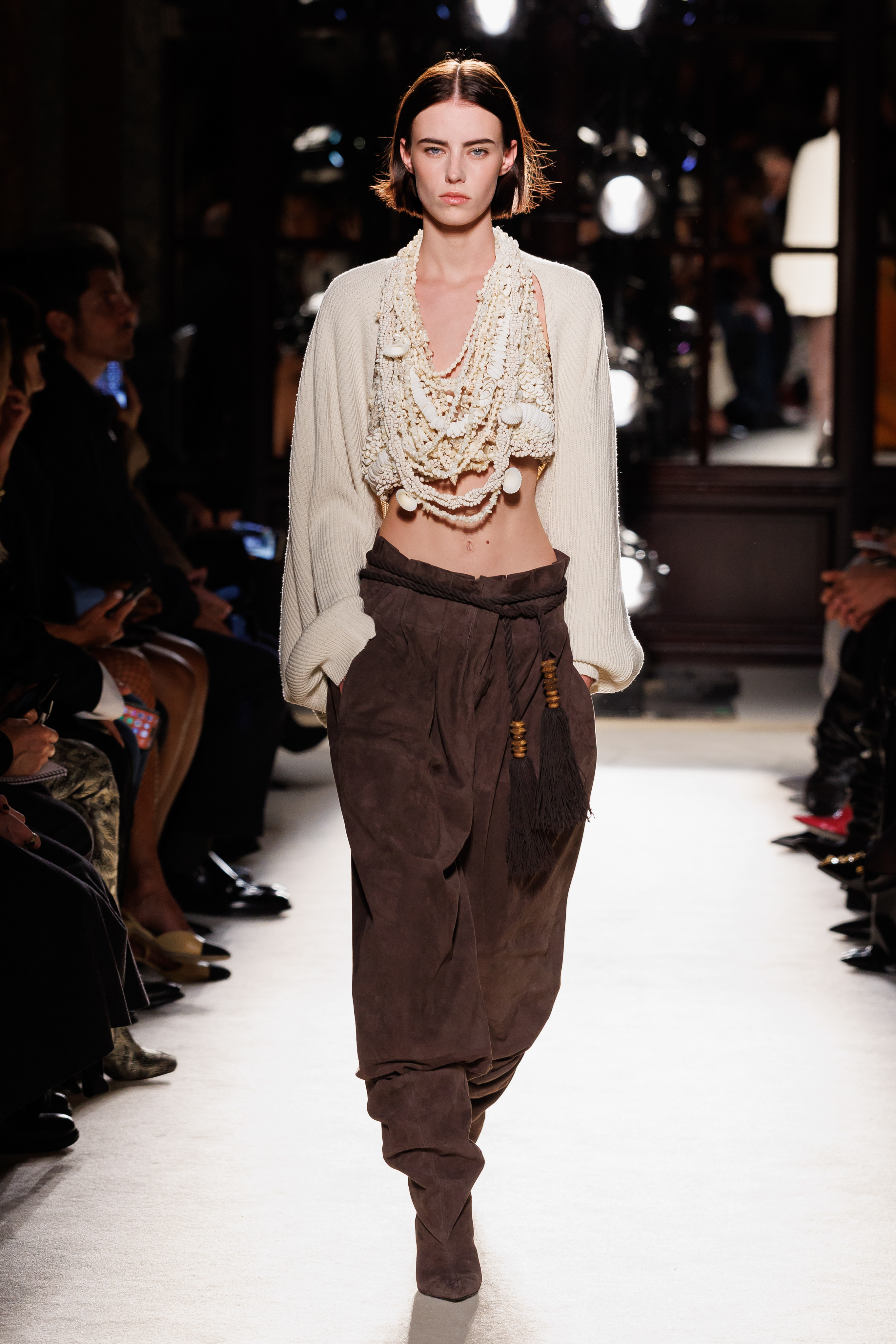 Model walking in the Balmain spring/summer 2026 runway show.