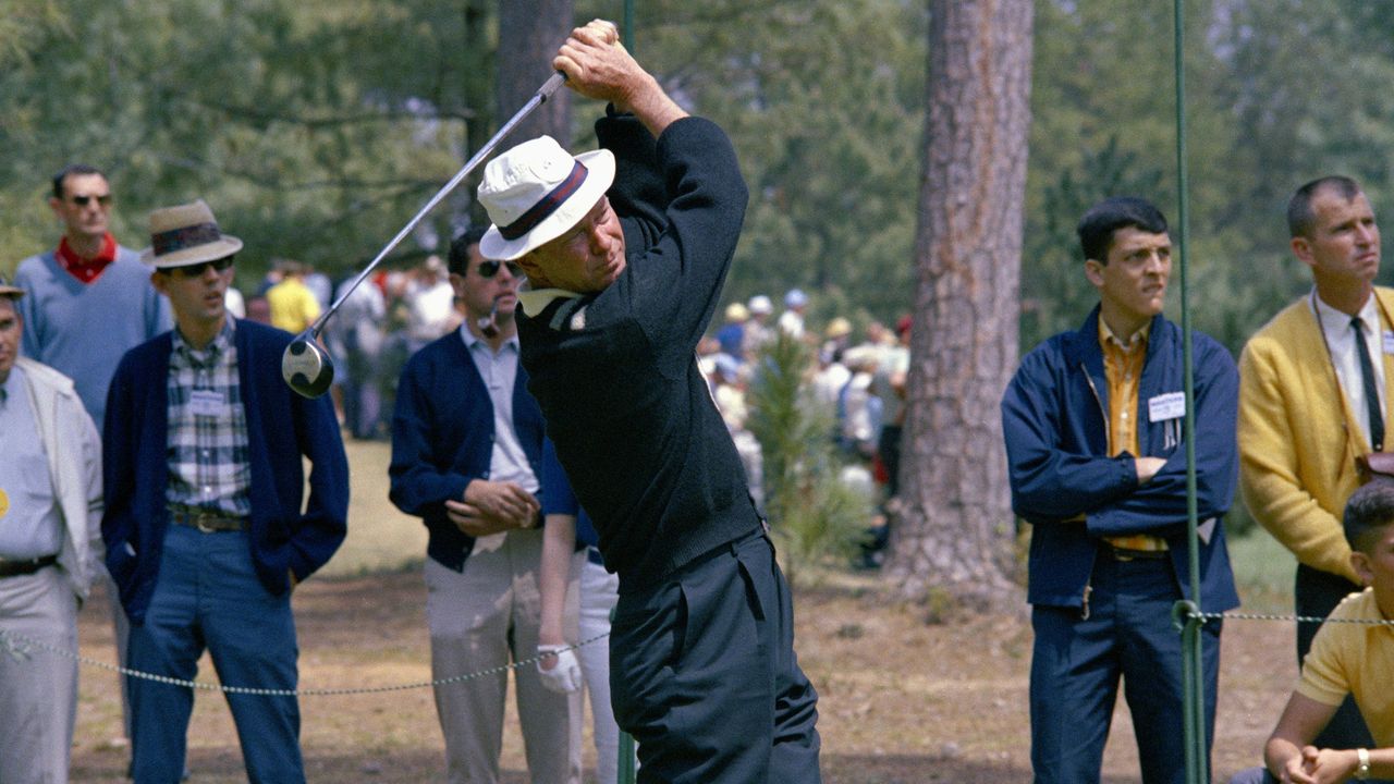 Charles Coe takes a shot at the 1966 Masters