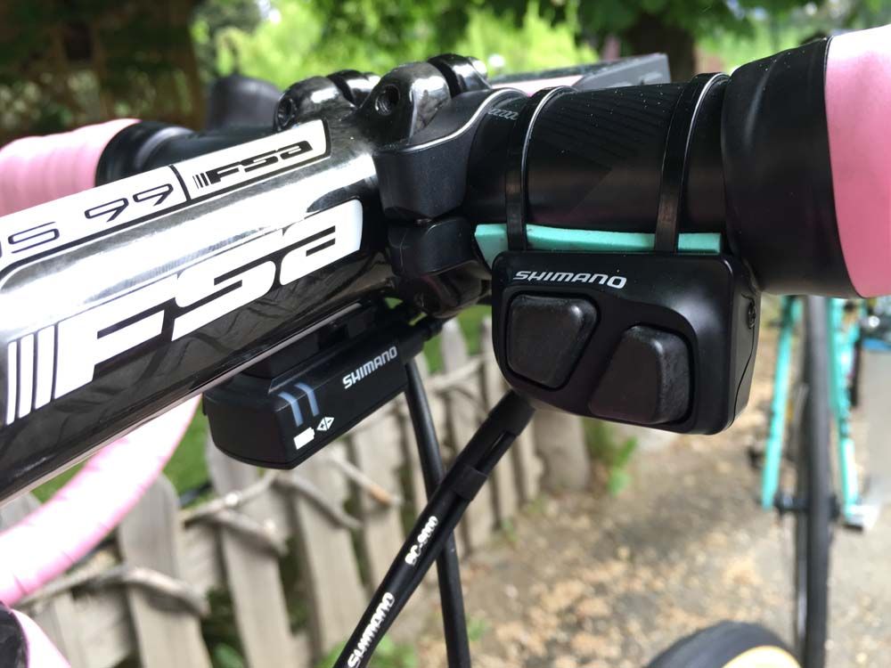 Controls for Shimano's Dura-Ace Di2 electronic gears