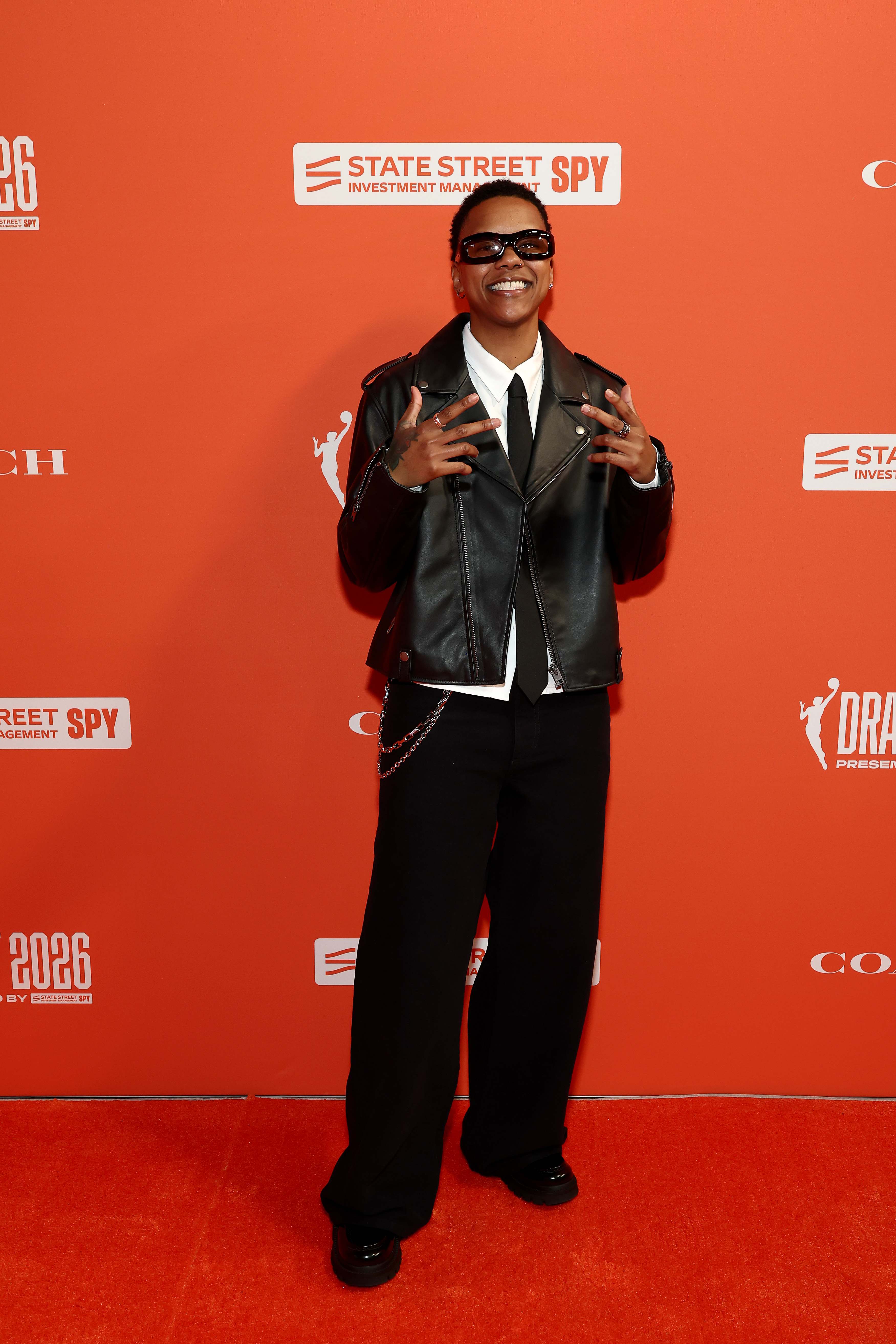 Courtney Williams arrives prior to the 2026 WNBA Draft at The Shed on April 13, 2026 in New York City.