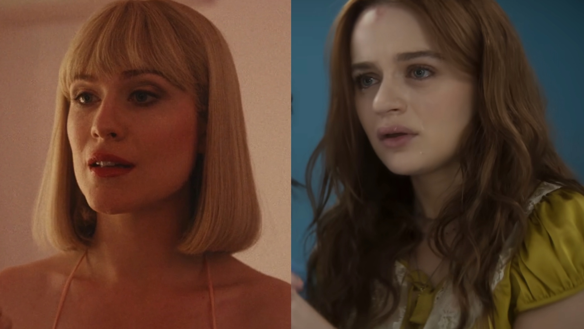 Evan Rachel Wood in The Shards and Joey King in Practical Magic 2 side by side. 