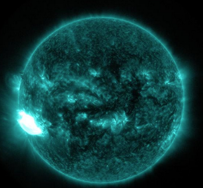 The largest sunspot in decades is pointed right at Earth