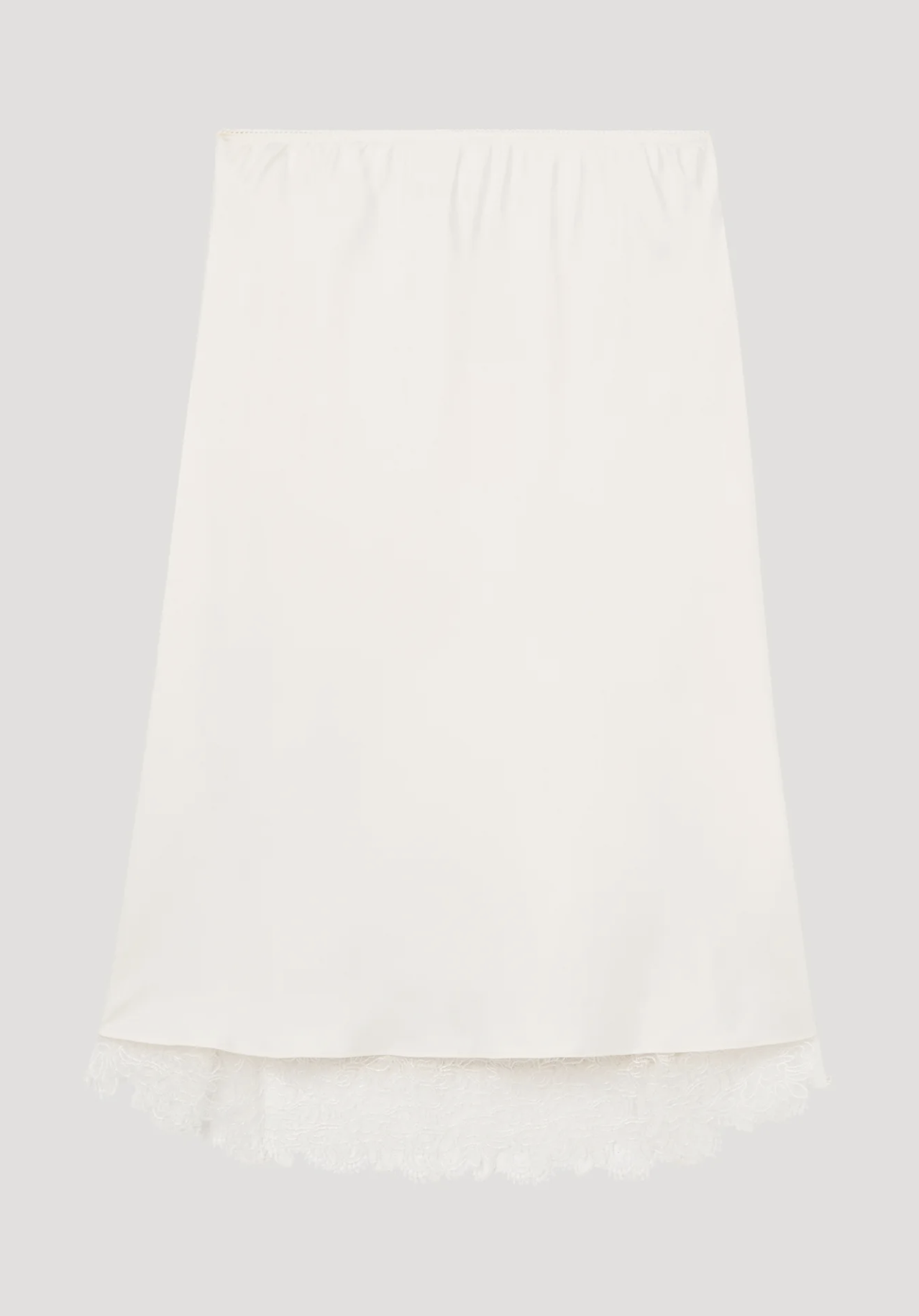 Róhe, Lace-Trimmed Silk Skirt