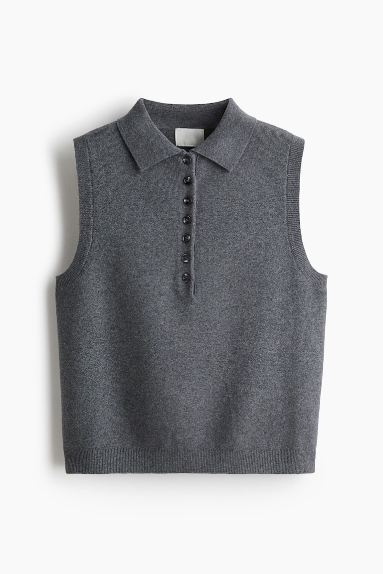 Sweater Vest With Collar