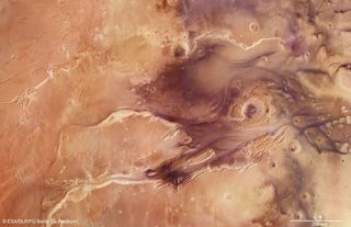 Mosaic of Kasei Valles on Mars