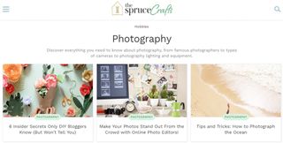 Photography websites: The Spruce