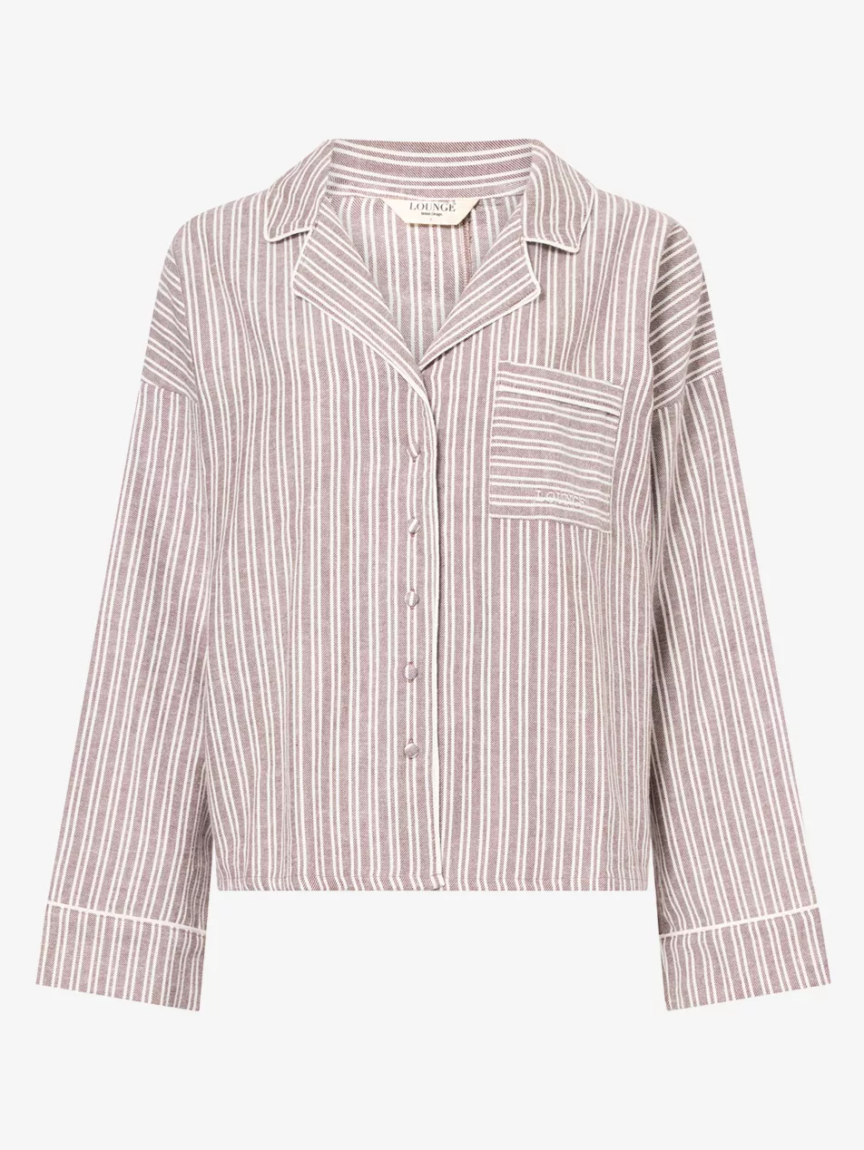 Stripe Cotton Pyjama Shirt - Xs